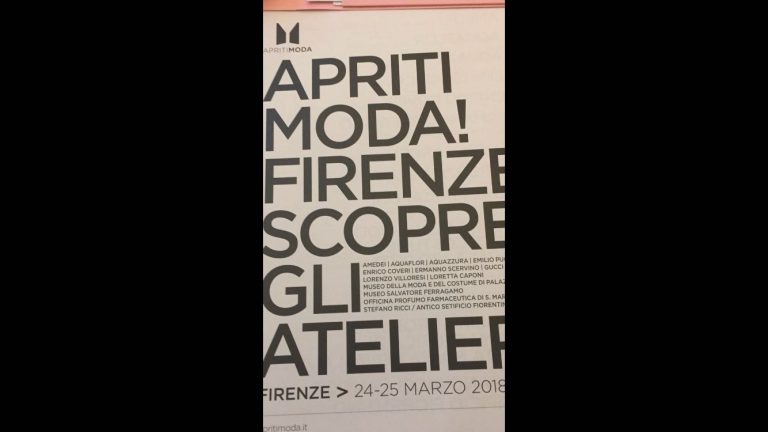 Apritimoda: l’itinerario dell’alta moda a Firenze