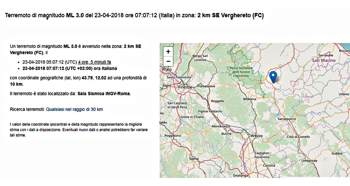 scossa di terremoto