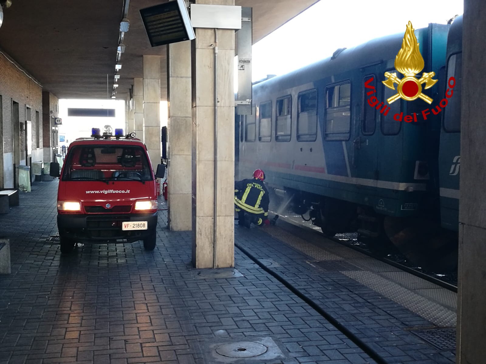 fiamme a stazione Poggibonsi