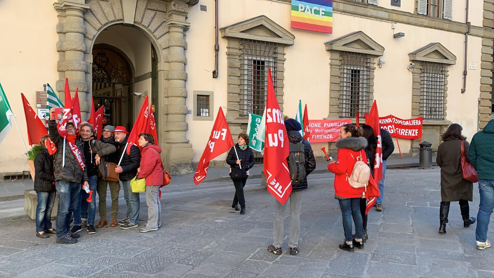 protesta dipendenti Careggi