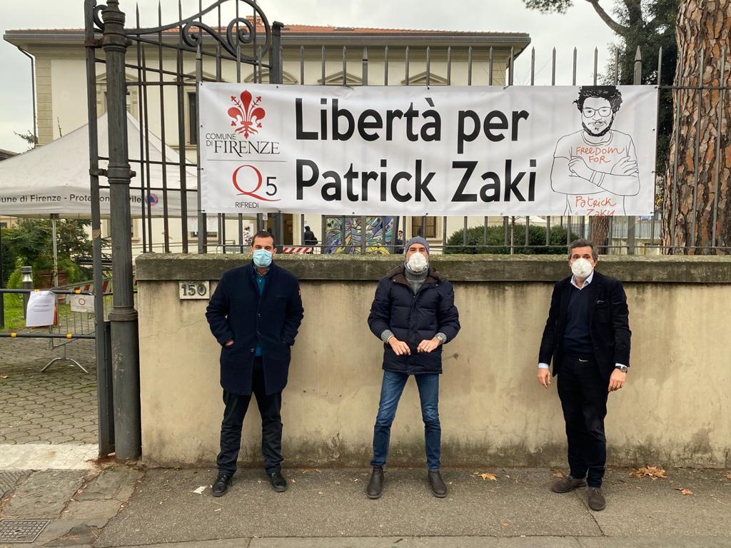 patrick zaki, solidarietà quartiere 5