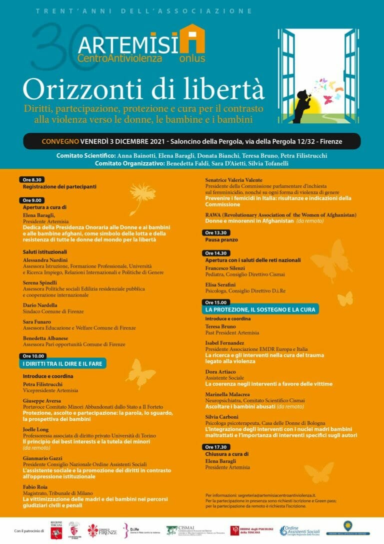 Orizzonti di Libertà per i 30 anni di Artemisia