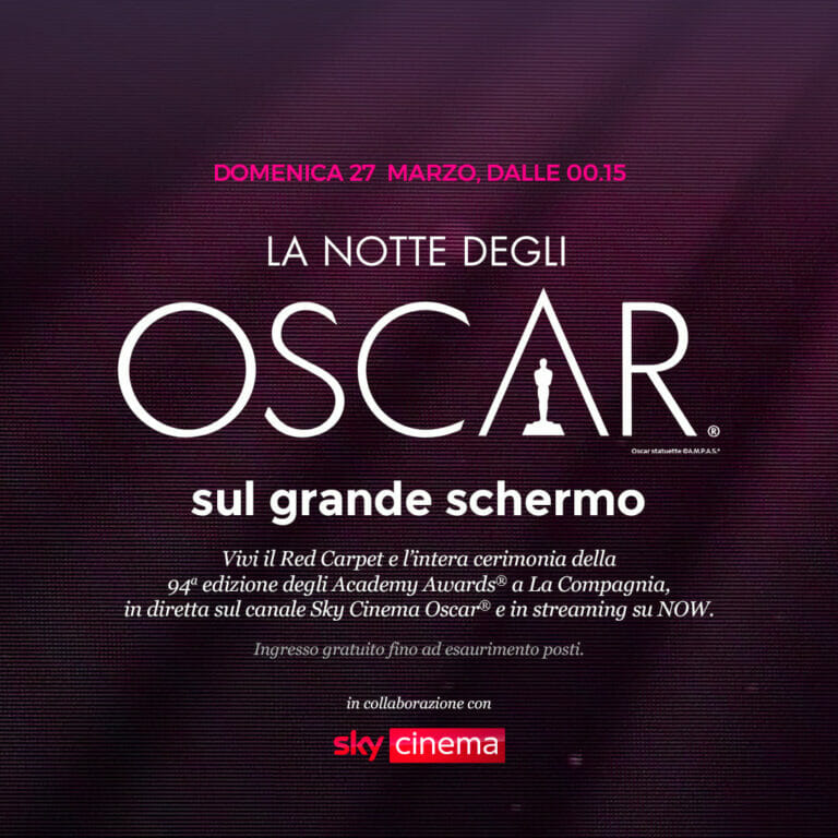 La Compagnia Stories – La Valigia dei Sogni e la Notte degli Oscar in diretta al Cinema La Compagnia