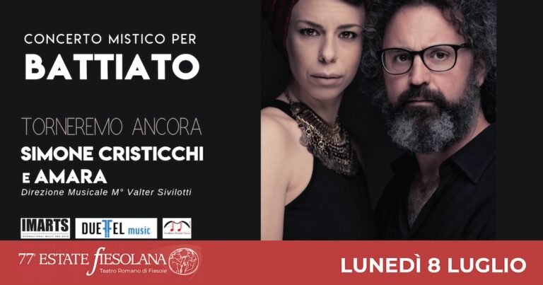 🎧 Simone Cristicchi e Amara: concerto mistico per Battiato