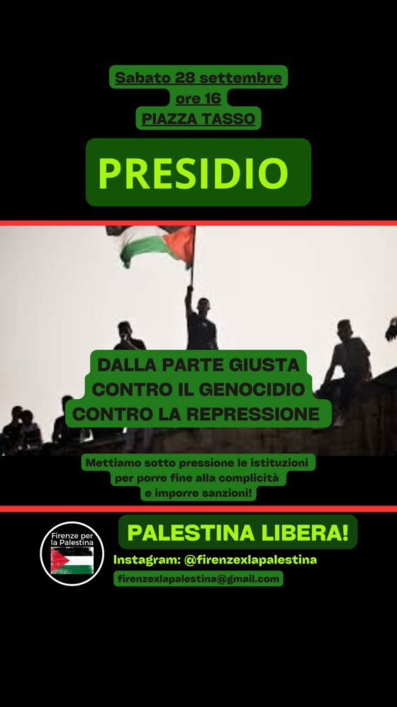 Palestina: “dalla parte giusta contro il genocidio”