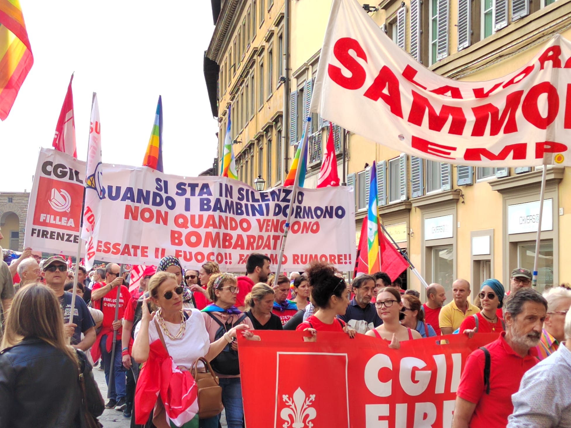 Manifestazione per la pace Firenze