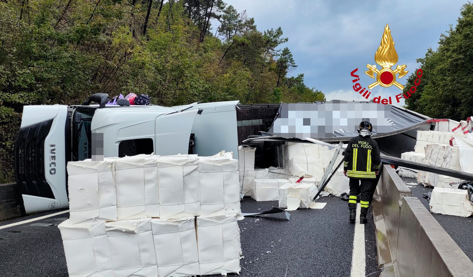 Tir intraversato su FIPILI