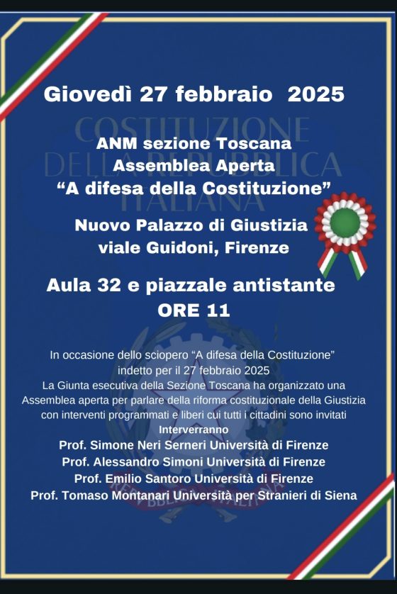 ANM: “scontro con politica mai così duro, in ballo equilibrio tra poteri sancito da Costituzione”