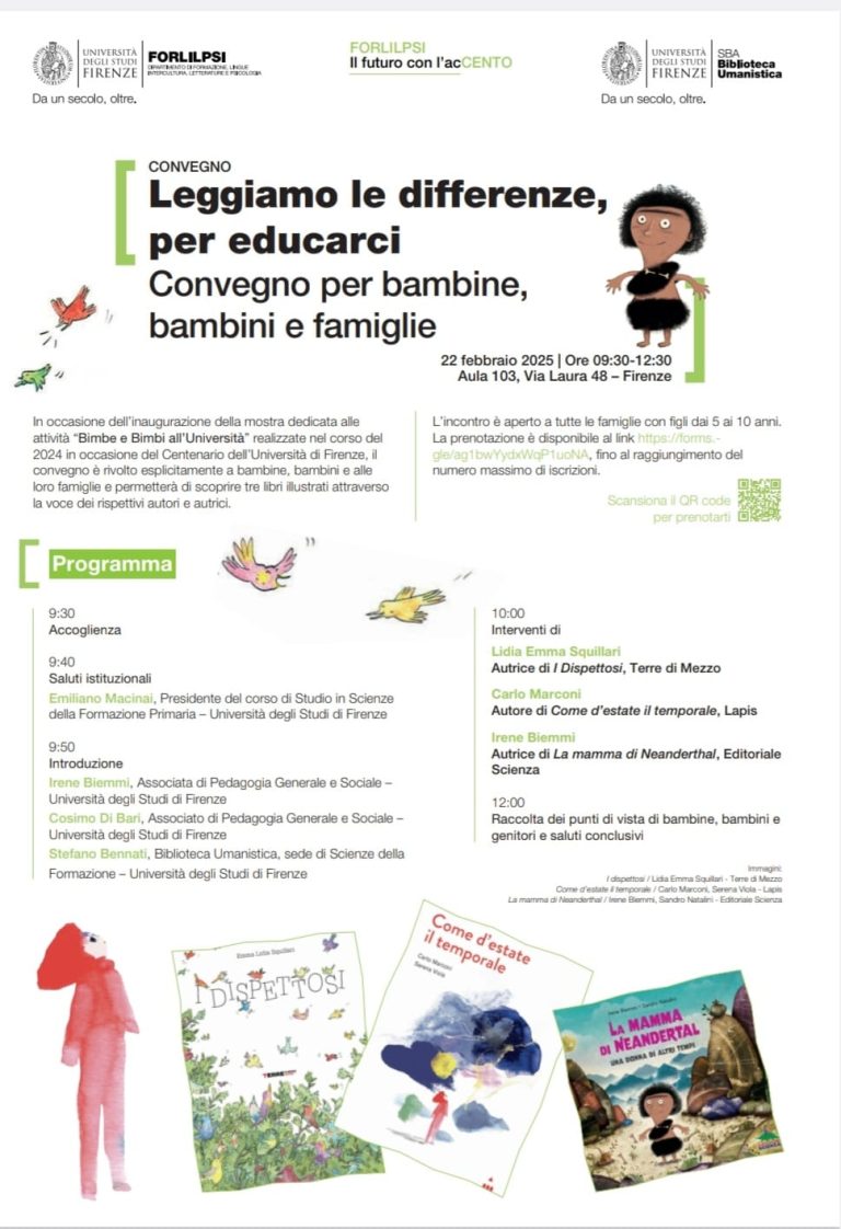 Educarci alle differenze: convegno per bambine/i e famiglie